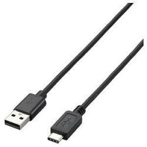 GR ELECOM U2C-AC10BK ubN USB2.0P[u A-TypeC 1m U2CAC10BK