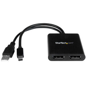 StarTech X^[ebN MSTMDP122DP 2|[gMSTnu mDP - 2x DP j^z WindowŝݑΉ MSTMDP122DP