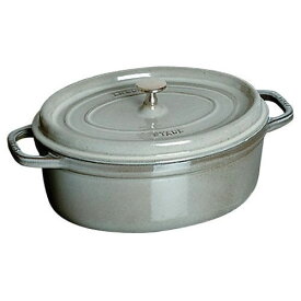 【生涯保証 国内正規品】ストウブ staub ピコ ココット オーバル IH対応 両手鍋 23cm 40500-236(グレー) Staub Cocotte 鋳物 ホーロー鍋 IH対応 琺瑯 ホウロウ 保温 おしゃれ オーブン 両手鍋 深型