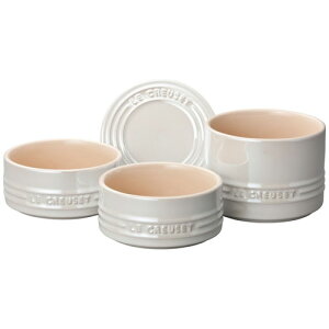 ���E�N���[�[ LE CREUSET �X�^�b�L���O �����J�� �Z�b�g 910367-00 �z���C�gL 91036700