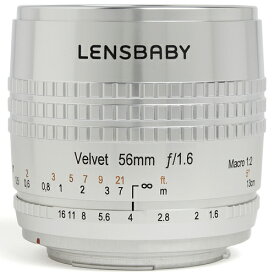 【長期保証付】レンズベビー LENSBABY Velvet 56(シルバー) キヤノンEF用 4961607860083