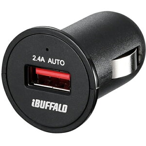 �o�b�t�@���[ BUFFALO BSMPS2401P1BK �u���b�N �V�K�[�\�P�b�g�pUSB�}���[�d�� 2.4A 1�|�[�g�^�C�v BSMPS2401P1BK
