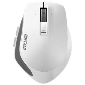 バッファロー BUFFALO Premium Fit Mサイズ BSMBB500MWH(ホワイト) ワイヤレスBlueLEDマウス Bluetooth接続 5ボタン BSMBB500MWH