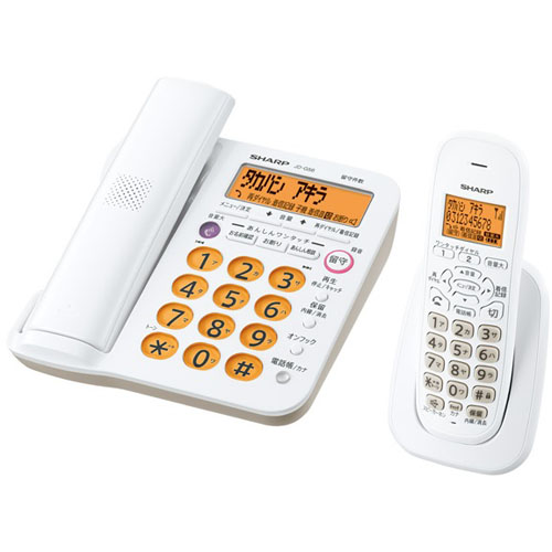 割引 まとめ買い特価 シャープ JD-G56CL ホワイト デジタルコードレス電話機 子機1台