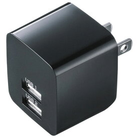 サンワサプライ ACA-IP44BK(ブラック) USB充電器 2ポート 2.4A ACAIP44BK