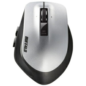 �o�b�t�@���[ BUFFALO Premium Fit BSMLW500MSV �V���o�[ USB �������[�U�[�}�E�X 2.4GHz�ڑ� 5�{�^�� BSMLW500MSV