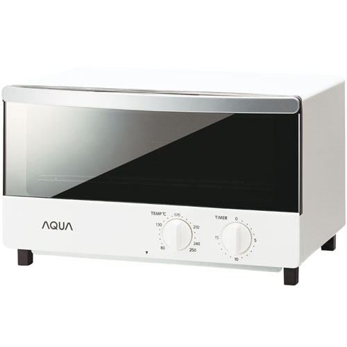 在庫あり 14時までの注文で当日出荷可能 新作 アクア AQT-WA11 オーバーのアイテム取扱☆ ホワイト オーブントースター 横型 1200W