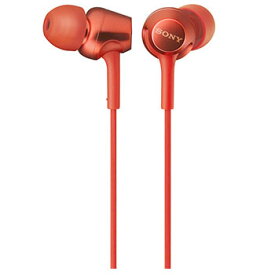 ソニー SONY MDR-EX255AP-R レッド 密閉型インナーイヤーレシーバー MDREX255APR