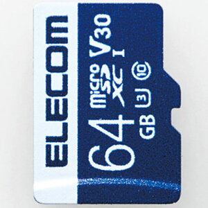 GR(ELECOM) MF-MS064GU13V3R MF-MSU13V3R_XCV[Y f[^microSDXCJ[h 64GB