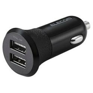 �G���R��(ELECOM) �V�K�[�`���[�W���[/2USB�|�[�g �������� /4.8A�u���b�N MPA-CCU10BK