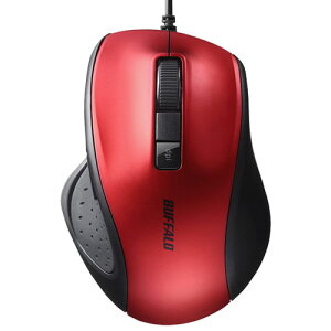 �o�b�t�@���[ BUFFALO BSMBU300RD ���b�h USB �L��BlueLED���w���}�E�X �É� 5�{�^�� BSMBU300RD