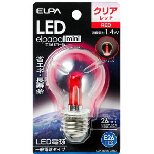 �G���p ELPA LDA1CR-G-G557 �N���A���b�h LED�����d�� S�`�~�j���` E26 �ԐF LDA1CRGG557