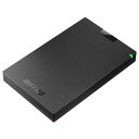 バッファロー(BUFFALO) HD-PCG2.0U3-GBA(ブラック) ポータブルHDD 2TB USB3.1(Gen1) /3.0/2.0接続 耐衝撃