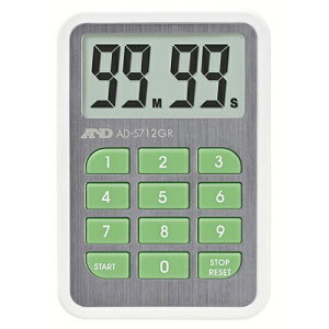 A��D �G�[�E�A���h�E�f�C AD-5712GR �O���[�� 100���^�C�}�[ �d�q�v���@�� �f�W�^���^�C�}�[ AD5712GR