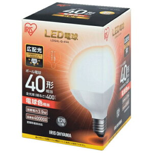 �A�C���X�I�[���} Iris Ohyama LDG4L-G-4V4 LED�d�� �d���F E26���� 40W�`���� 400lm LDG4LG4V4