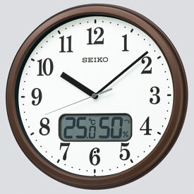 セイコー SEIKO KX244B(茶メタリック) スタンダード掛け時計(液晶表示付) KX244B