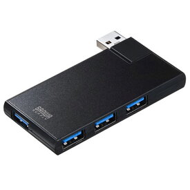 サンワサプライ USB-3HSC1BK(ブラック) USB3.0 4ポートハブ USB3HSC1BK