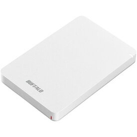 バッファロー BUFFALO HD-PGF1.0U3-WHA(ホワイト) ポータブルHDD 1TB USB3.1(Gen1) /3.0/2.0接続 耐衝撃 HDPGF10U3WHA