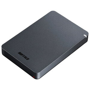 �o�b�t�@���[ BUFFALO HD-PGF2.0U3-BBKA �u���b�N �|�[�^�u��HDD 2TB USB3.1 Gen1 /3.0/2.0�ڑ� �ϏՌ� HDPGF20U3BBKA