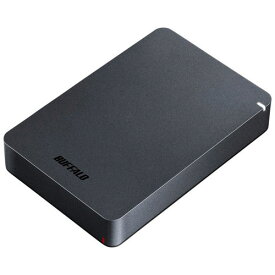 バッファロー BUFFALO HD-PGF4.0U3-GBKA(ブラック) ポータブルHDD 4TB USB3.1(Gen1) /3.0/2.0接続 耐衝撃 HDPGF40U3GBKA