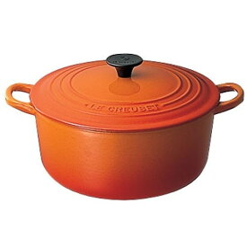 ル・クルーゼ LE CREUSET ココット ロンド IH対応 両手鍋 22cm 2501-22(オレンジ) 250122