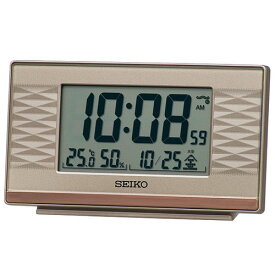 セイコー SEIKO SQ791P 電波目覚まし時計 温度・湿度表示付 SQ791P