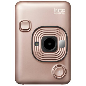 富士フイルム FUJIFILM チェキ instax mini LiPlay(ブラッシュゴールド) miniフィルム用チェキカメラ INSTAXMINIHM1