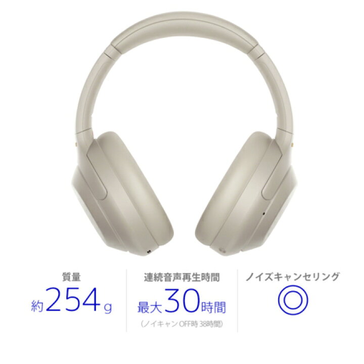 楽天市場】【長期保証付】ソニー SONY WH-1000XM4(S) (プラチナ  