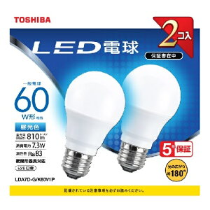  TOSHIBA LDA7D-G/K60V1P LEDd2{pbN F E26 60W` 810lm LDA7DGK60V1P