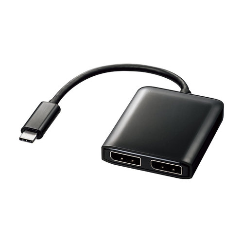サンワサプライ AD-ALCMST2DP ブラック 超安い 好評受付中 USB MSTハブ DisplayPort TypeC Altモード
