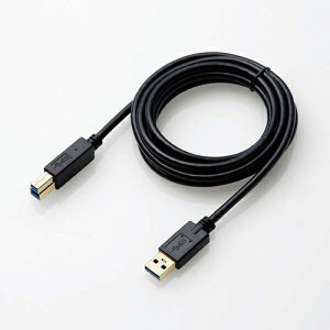 �G���R�� ELECOM DH-AB3N20BK �u���b�N USB3.0�P�[�u�� 2m DHAB3N20BK