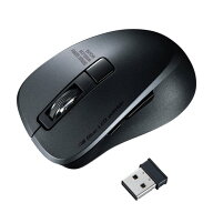 サンワサプライ MA-WBL153BK ブラック 静音ワイヤレスブルーLEDマウス 5ボタン MAWBL153BK