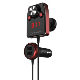 オーディオテクニカ audio-technica AT-FMR5BT RD(レッド) Bluetooth搭載FMトランスミッター ATFMR5BTRD