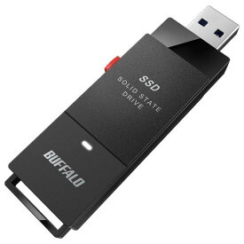 【対象ショップ限定 先着フラッシュクーポン】【楽天1位受賞!!】バッファロー BUFFALO SSD-PUT1.0U3-BKC(ブラック) USB 3.2(Gen 1)対応 ケーブルレス ポータブルSSD 1TB SSDPUT10U3BK
