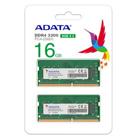 ADATA Technology AD4S32008G22-DTGN SODIMM DDR4 PC4-25600 8GB 2枚組 AD4S32008G22DTG