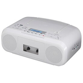 東芝 TOSHIBA TY-CDS8-W(ホワイト) CDラジオカセットレコーダー ワイドFM対応 TYCDS8W