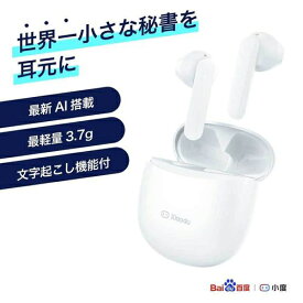 Xiaodu Du Smart Buds 文字起こし対応 完全ワイヤレスイヤホン XDSWA142101 AI Bluetooth5.0 ノイズキャンセリンク bluetooth 低遅延 左右分離型 マイク付き ブルートゥース 片耳 両耳通話 IPX4 防水