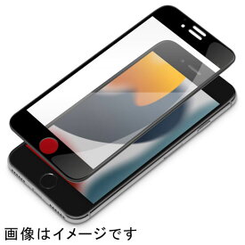 PGA PG-22MGL08FBL iPhone SE 第3/SE 第2/8/7/6s/6用 液晶全面保護ガラス ブルーライト低減/光沢 PG22MGL08FBL
