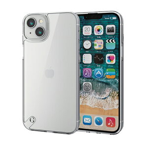 �G���R�� ELECOM PM-A22BHVCKCR �N���A iPhone 14 Plus�p �n�C�u���b�h�P�[�X �l�p�G�A�N�b�V���� PMA22BHVCKCR