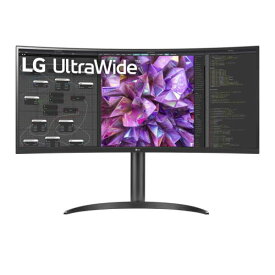 LGエレクトロニクス LG 34WQ75C-B LG UltraWide 34型 UWQHDウルトラワイド曲面ディスプレイ 有線LAN搭載 34WQ75CB