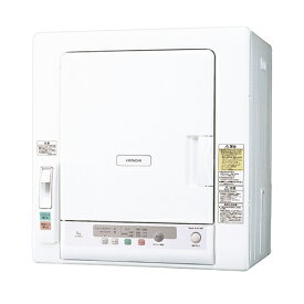 【設置＋リサイクル】日立(HITACHI) DE-N60HV-W(ピュアホワイト) 衣類乾燥機 ヒーター&風乾燥2way 容量6kg