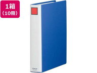 キングジム スーパードッチ脱・着イージー A4タテ とじ厚40 青10冊[代引不可]