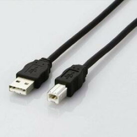 エレコム ELECOM USB2-ECO30(ブラック) USB2.0ケーブル A-B 3m USB2ECO30