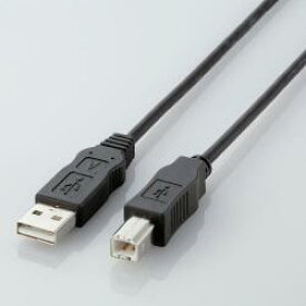 エレコム ELECOM USB2-ECO15(ブラック) USB2.0ケーブル A-B 1.5m USB2ECO15
