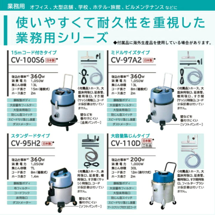 楽天市場】日立 HITACHI CV-G95K 業務用掃除機 CVG95K : イーベストPC  