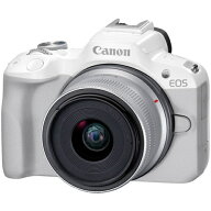 【長期保証付】CANON キヤノン EOS R50 RF-S18-45 IS STM レンズキット ホワイト APS-C ミラーレス一眼カ…
