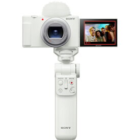 【長期保証付】SONY(ソニー) VLOGCAM ZV-1 II ZV-1M2G(W) シューティンググリップキット(ホワイト) 1.0型 大型センサーデジタルカメラ ZV1M2GW