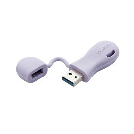 エレコム(ELECOM) MF-JRU3032G-PU(パープル) USBメモリ 32GB USB A 一体型 キャップ式 ストラップホール付