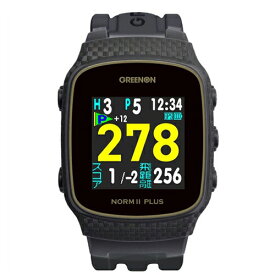 グリーンオン G020B THE GOLF WATCH NORM II PLUS(ブラック) 腕時計型ゴルフ用GPSナビ G020B