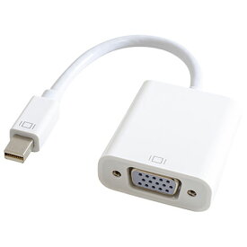 IODATA アイ・オー・データ GP-MDPV15H/W(ホワイト) Mini DisplayPort→VGA変換アダプター GPMDPV15HW